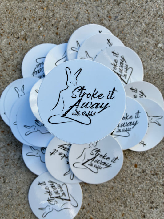 Stroke It Away Logo Sticker